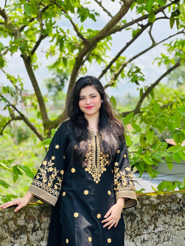 Premium Embroidered Cotton Three-Piece Set - Image 4