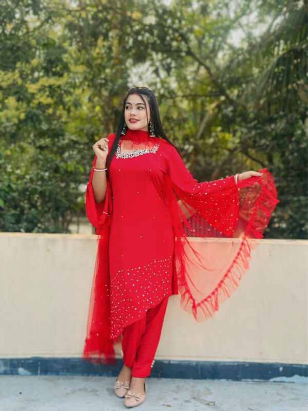 Cherry Georgette Material
