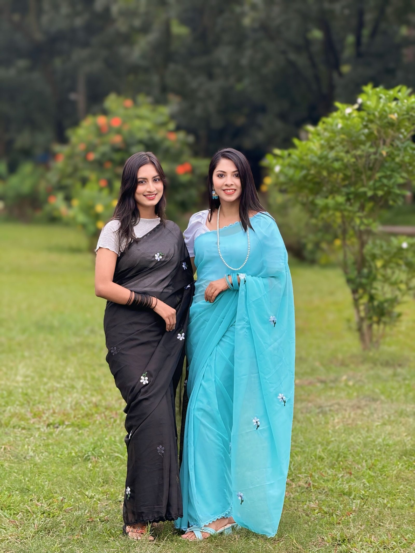 Premium Embroidered Micro Georgette Saree – Elegant & Timeless 2 - Image 4