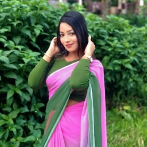 Rainbow Georgette Saree – Soft 2