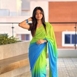 Printed Georgette Saree – Soft & Elegant 00088